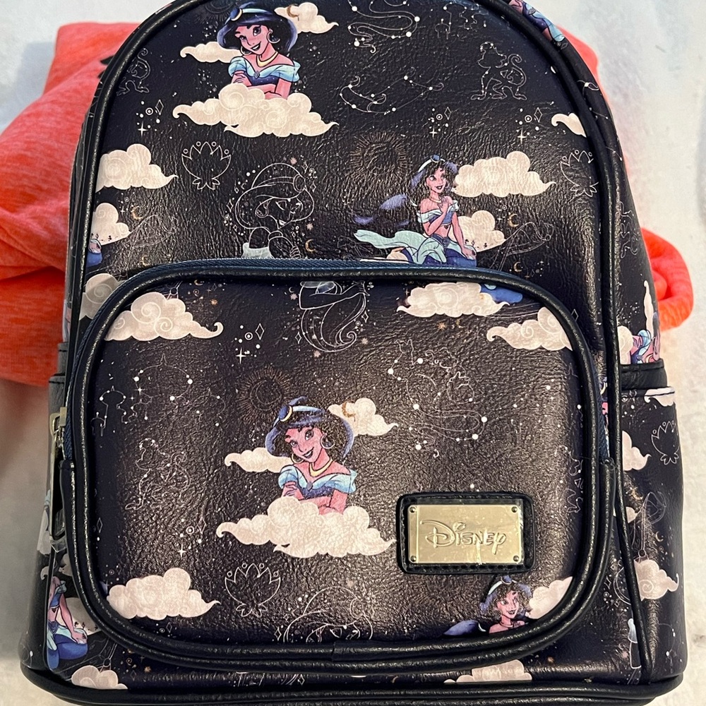Disney Black Backpack with Jasmine Design